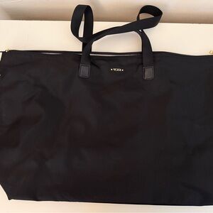 Tumi Black Women's Tote Bag with Gold Accents